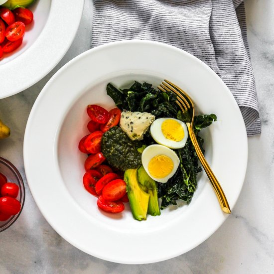 Tomato Basil Breakfast Bowl