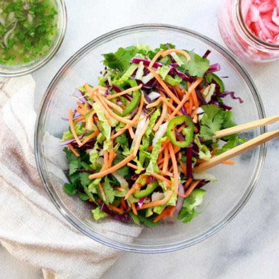 Asian Slaw with Nuoc Cham Dressing