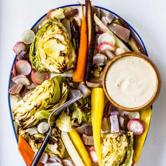 Roasted Vegetables with Tahini