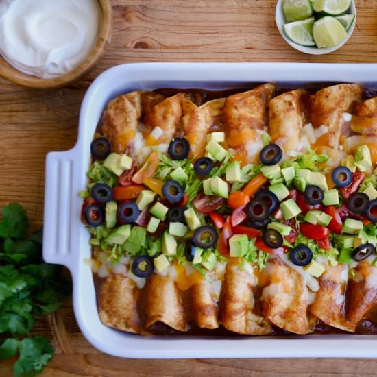 Rotisserie Chicken Enchiladas