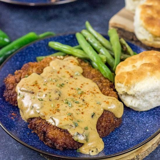 Chicken Fried Steak with Jalapeno B