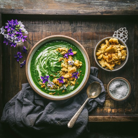 Nettle, Leek and Potato Soup