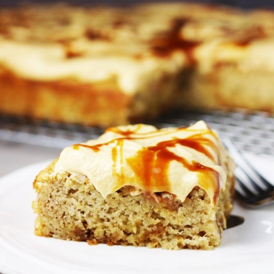 Banana Cake with Caramel Frosting