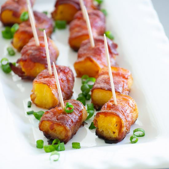 Maple Sriracha Pineapple Bacon Bite