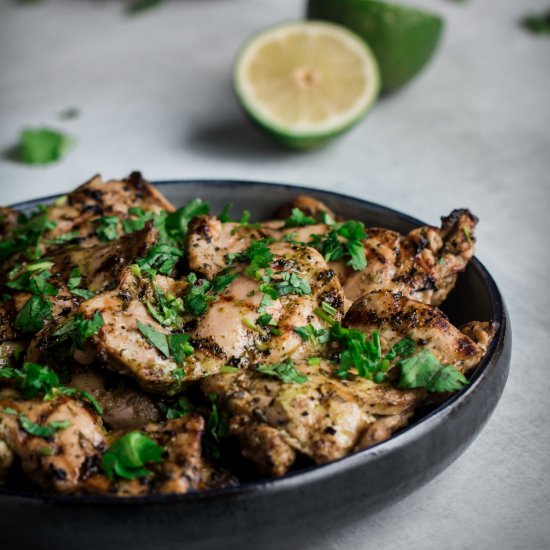 Tequila Lime Chicken Thighs