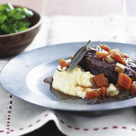 Beef cheeks with parsnip purée