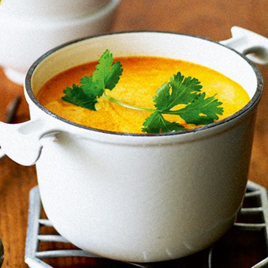 Sweet potato and parsnip soup