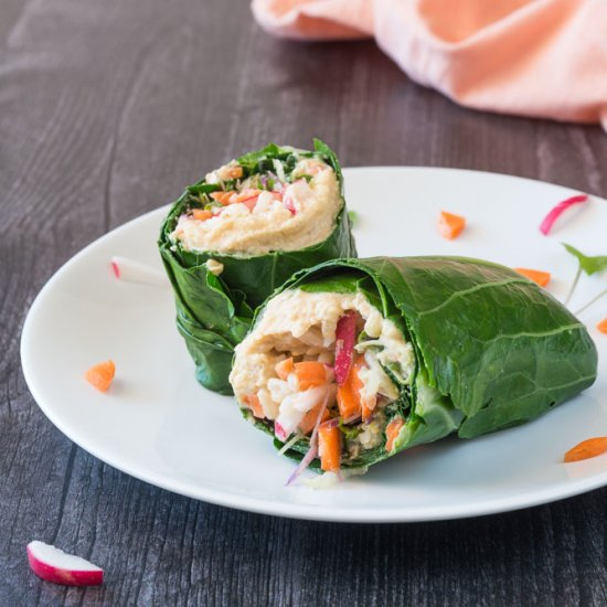 Blanched Collard Wraps