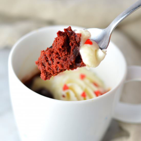 Red Velvet Mug Cake