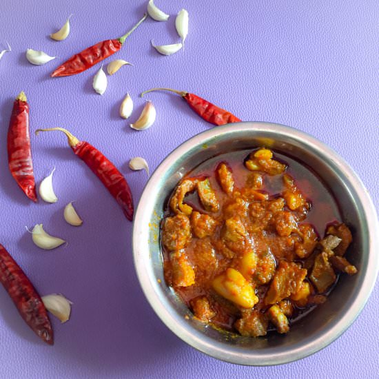 Chili Garlic Mutton Fry