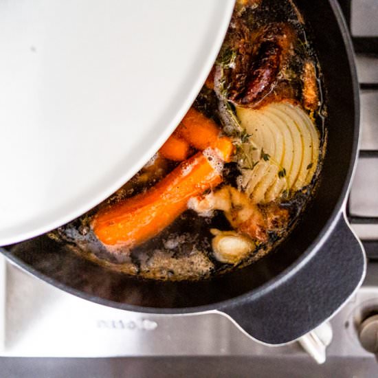 Homemade Chicken Bone Broth