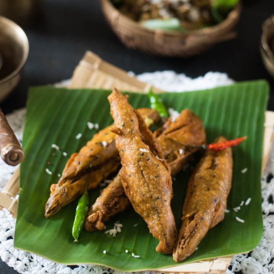 Batter fried Banana blossom