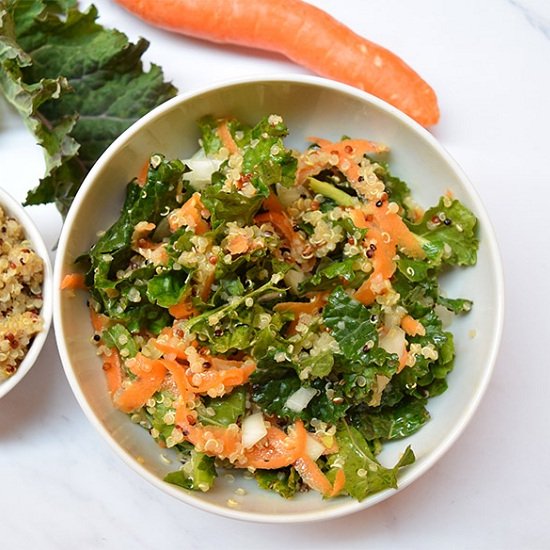 Kale, Quinoa, And Carrot Salad