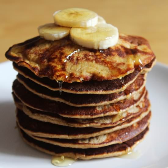 Gluten freee banana pancakes