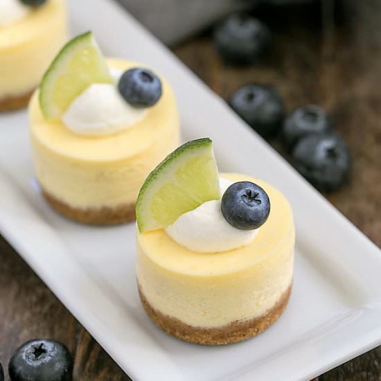 Mini Margarita Cheesecakes