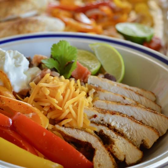 Mexican Chicken Fajita Bowls