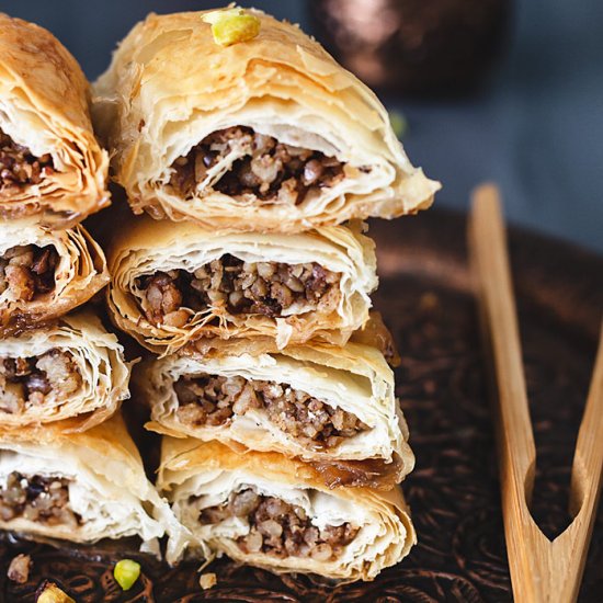 Easy Mediterranean Rolled Baklava