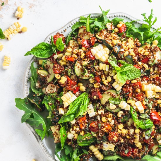 Zucchini Corn Quinoa Salad