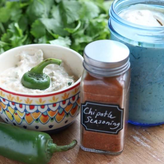 Spicy Chipotle Garlic Dressing/Dip