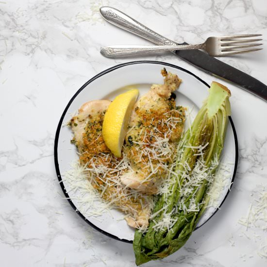 Sheet Pan Chicken Caesar Salad