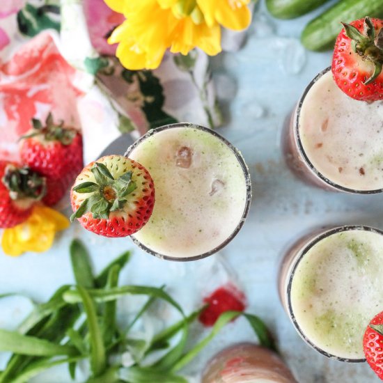 Strawberry Mint Cucumber Soda