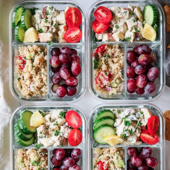 Chicken Salad & Quinoa Meal Prep