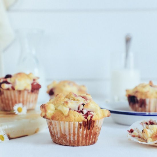 Raspberry Cream Cheese Muffins