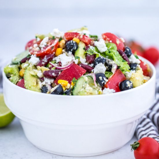 Mexican Salad with Lime Dressing