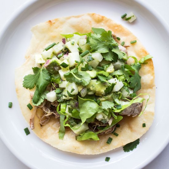 Grain Free Chicken Tostadas