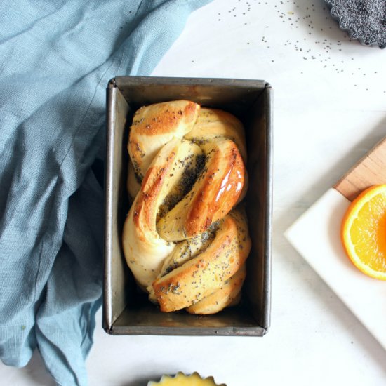 Orange and poppy seed bread