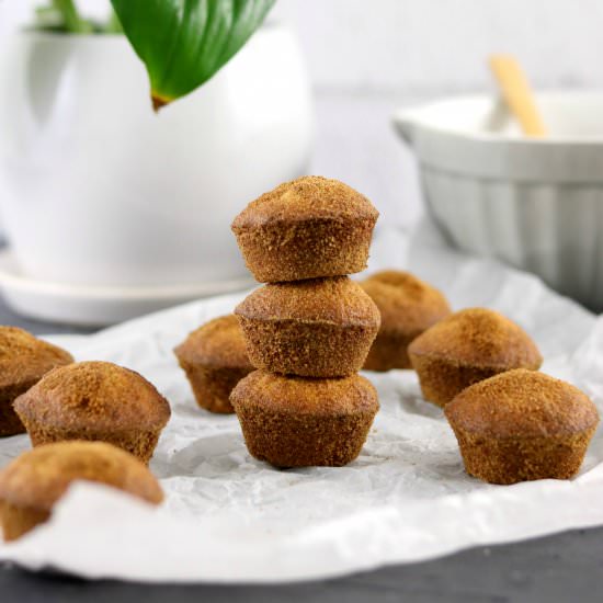 Paleo Cinnamon Donut Mini Muffins