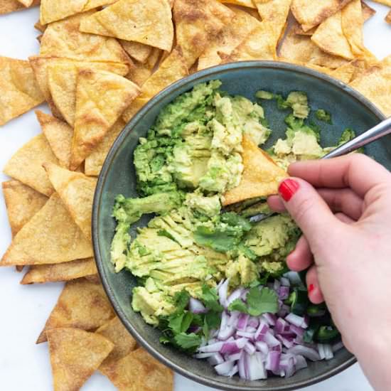 Healthy Baked Tortilla Chips