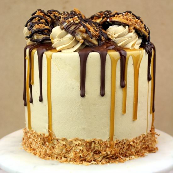 Girl Scout Samoa Cake