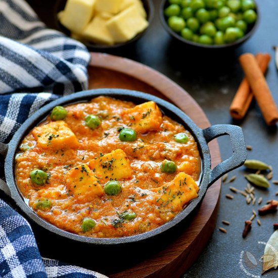 Matar Paneer recipe | Mutter Paneer