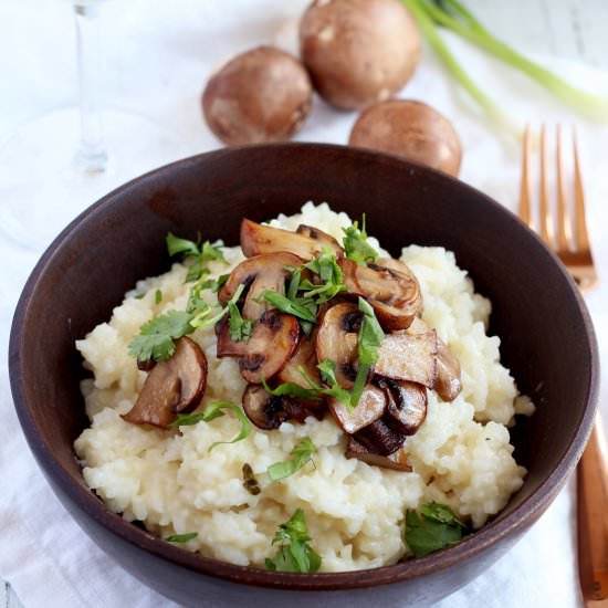 Mushroom risotto