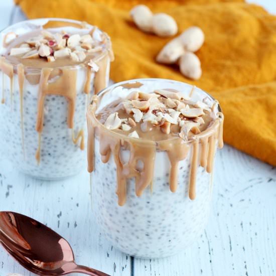 Peanut butter chia pudding