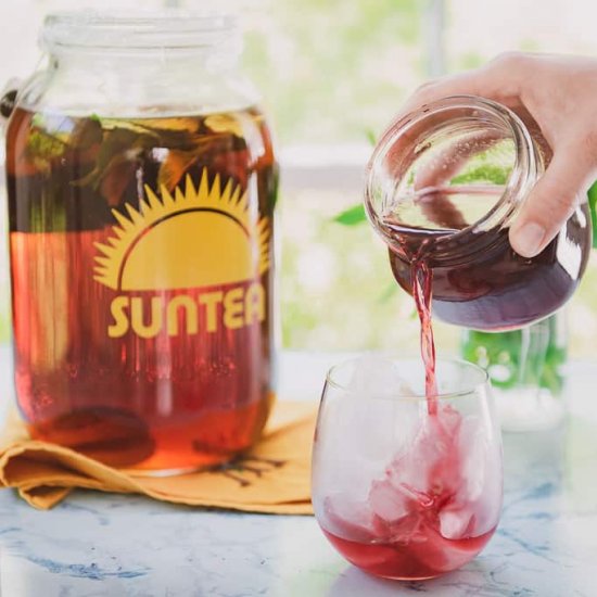 Sun Tea w/ Blackberry Syrup