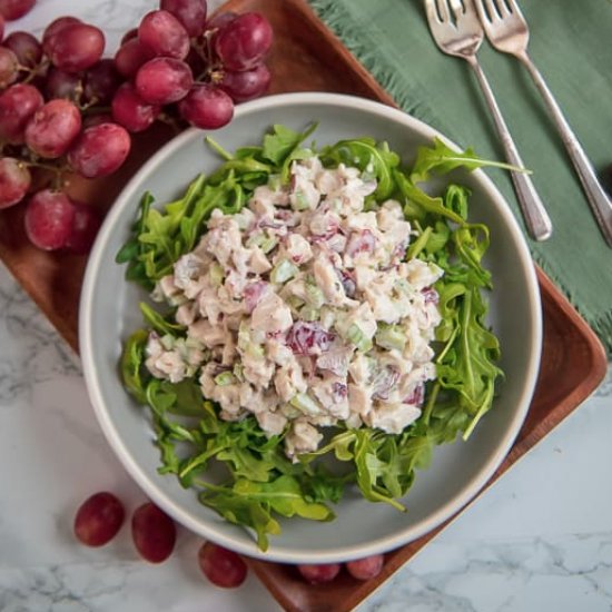 Easy Chicken Salad w/ Grapes