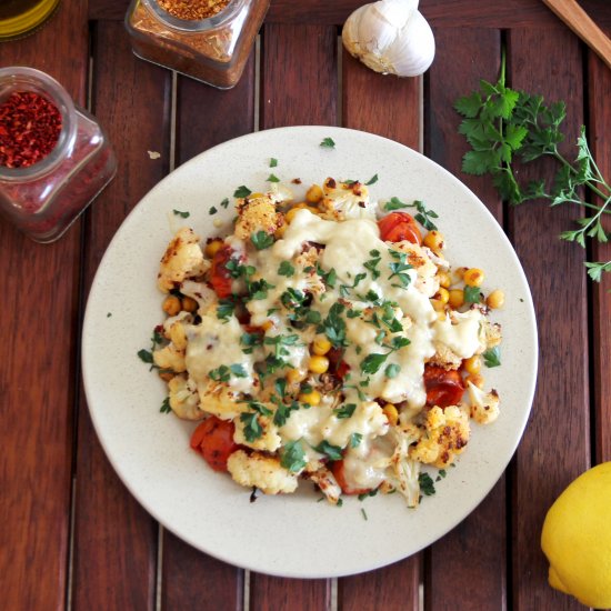 Cauliflower, Tomatoes & Chickpeas