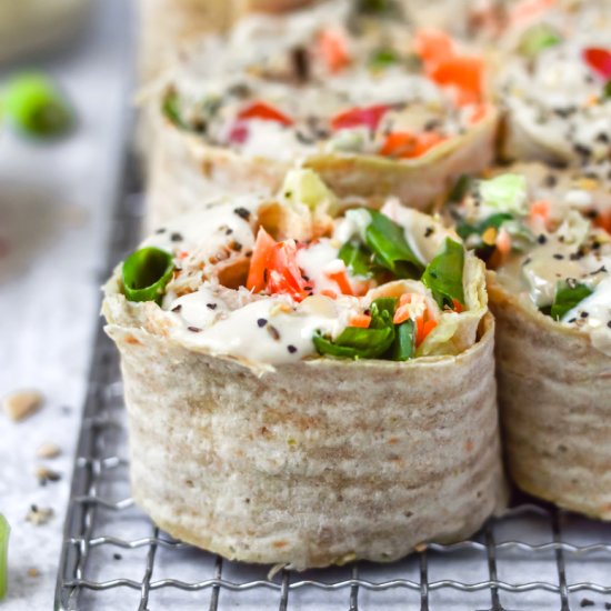 Lemon Miso Salmon Wraps