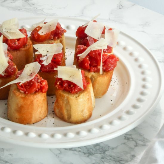 Bruschetta with Canned Tomatoes