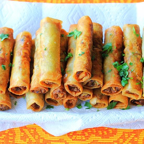 crab and cream cheese lumpia