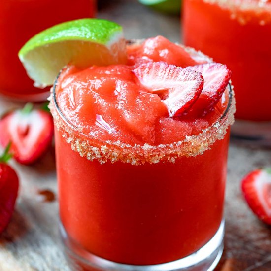 Strawberry Prosecco Margaritas