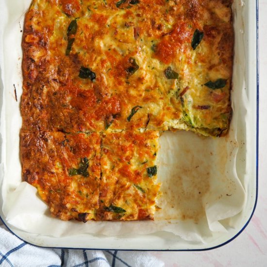 Easy zucchini slice