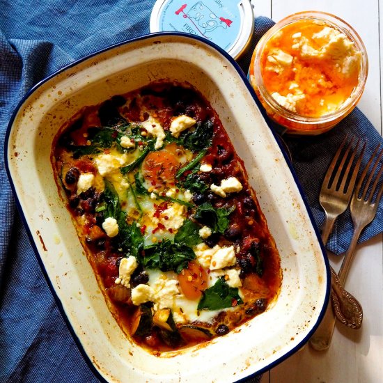 black bean shakshuka