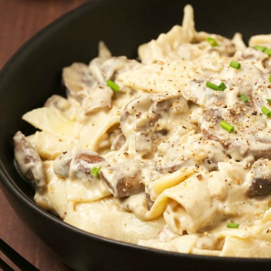 Vegan Mushroom Stroganoff