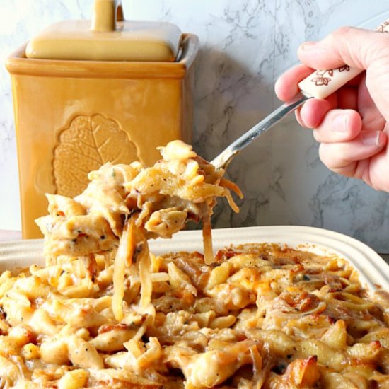 French Onion Mac and Cheese