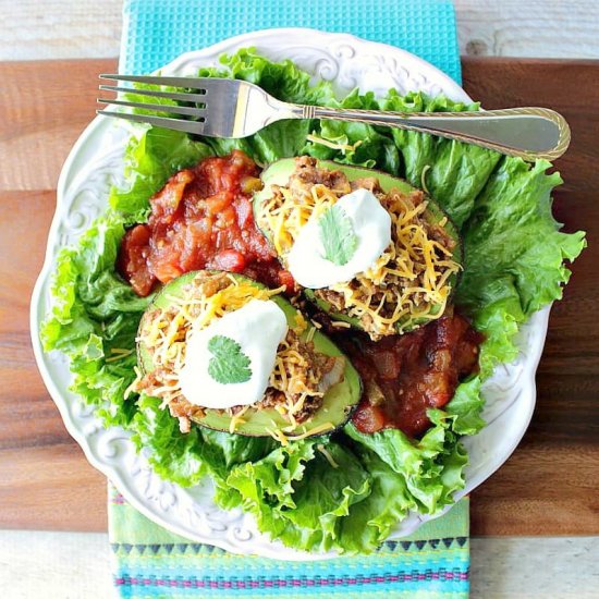 Turkey Taco Stuffed Avocado