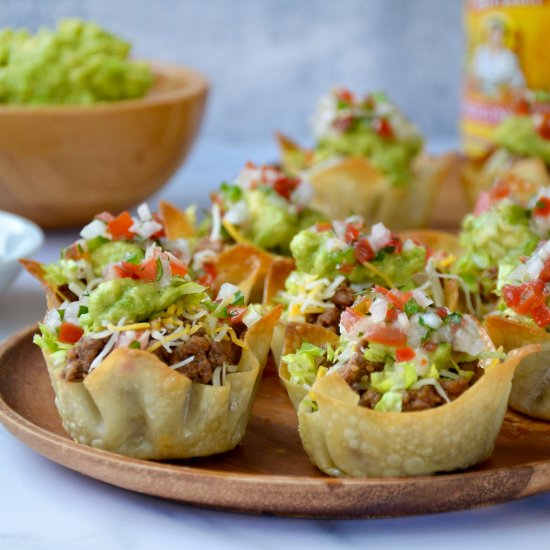 Easy Taco Salad Cups