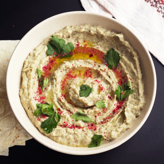 Baba Ganoush, Lebanese Eggplant Dip